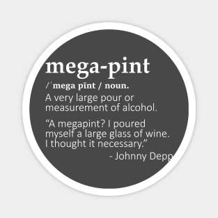 Mega Pint (White) Magnet